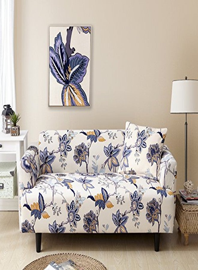 HOOBUY Printed Sofa Cover Stretch Couch Covers Sofa Slipcovers for 2 Cushion Couch and Loveseat with Two Free Pillow Case (US-YMR, 2 Seater/Loveseat) - Image 2